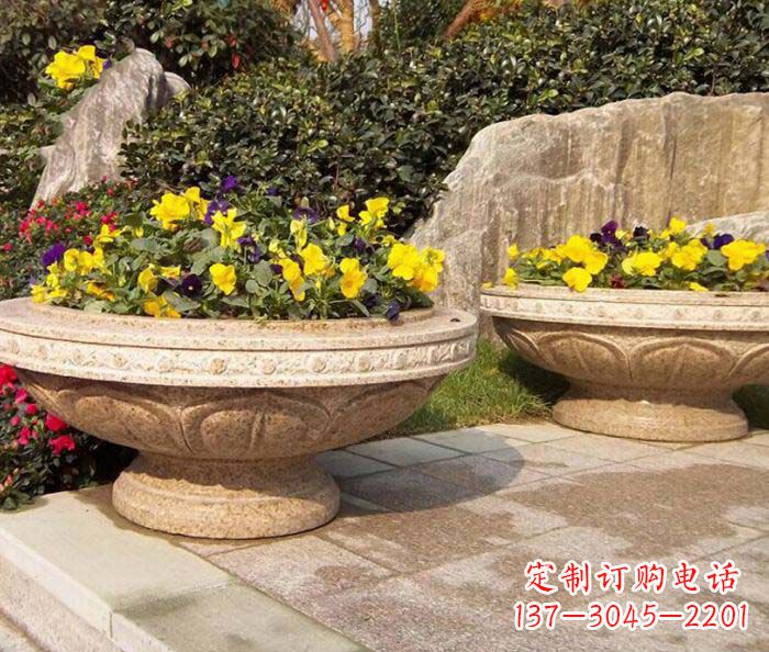 合肥砂岩花盆雕塑