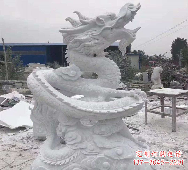 合肥公园景区盘龙石雕
