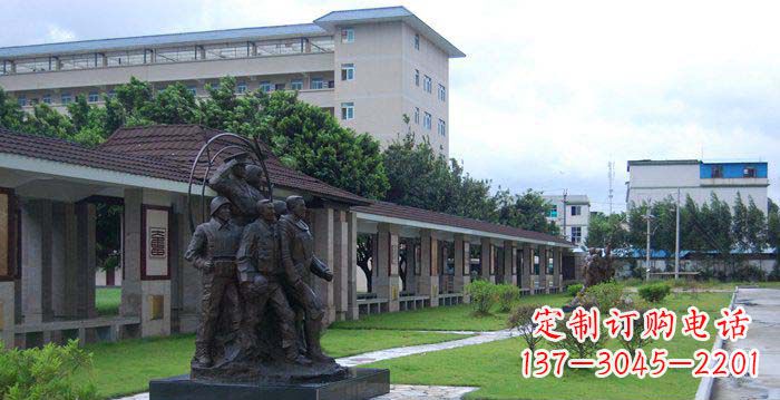 合肥风采勇猛军人铜雕
