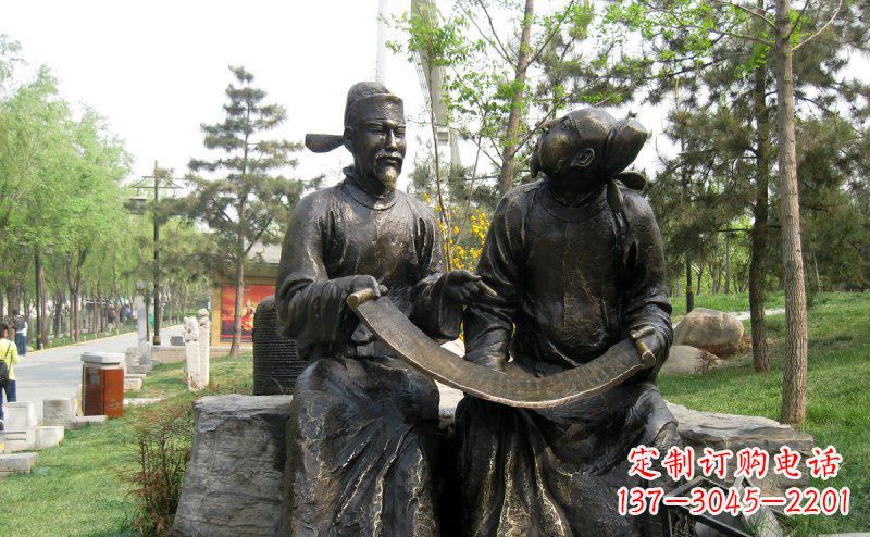 合肥传承经典,定制古典唐代人物小品铜雕
