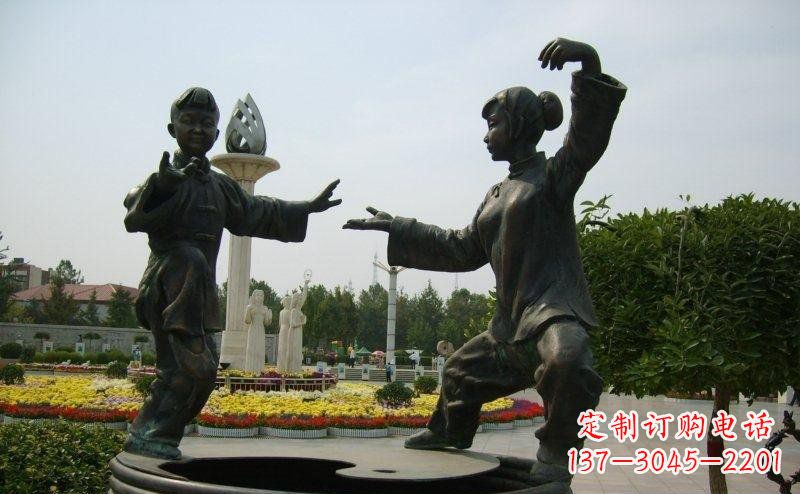合肥艺术精灵传统太极拳铜雕