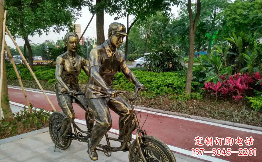 合肥集休闲、健身、艺术於一体的自行车雕塑