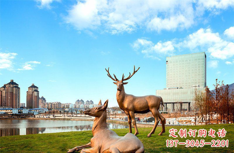 合肥优质精美羚羊铜雕塑