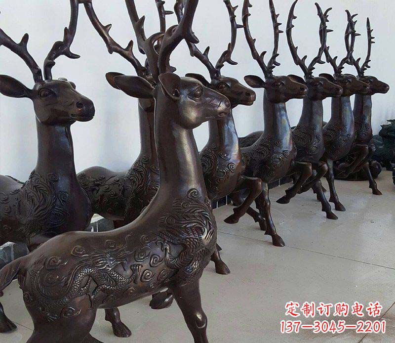 合肥产品名称精美梅花鹿铜雕