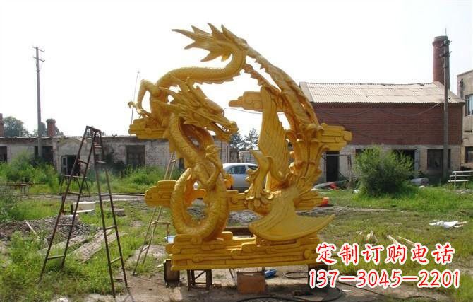 合肥产品名称“象征吉祥,唤醒美好——中领雕塑铜雕龙凤呈祥”