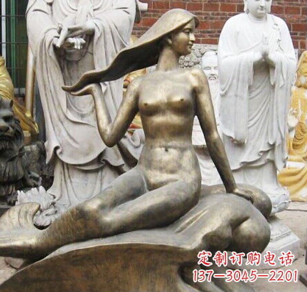 合肥精美铜质美人鱼雕塑