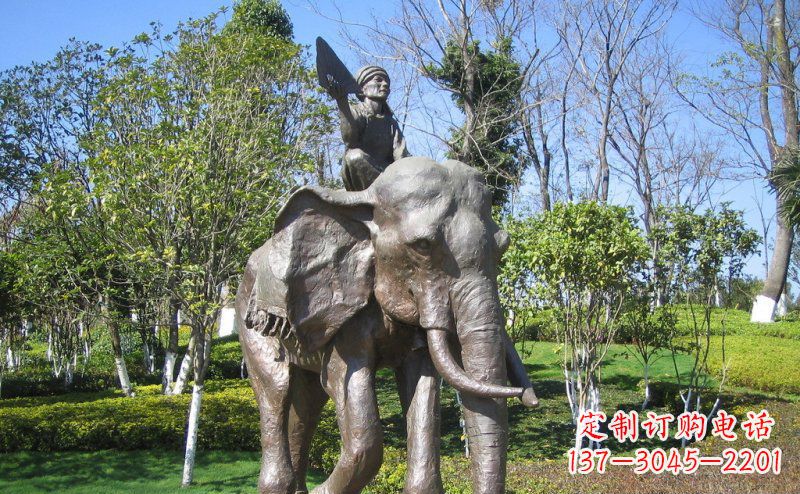 合肥 令人惊叹的大象铜雕塑
