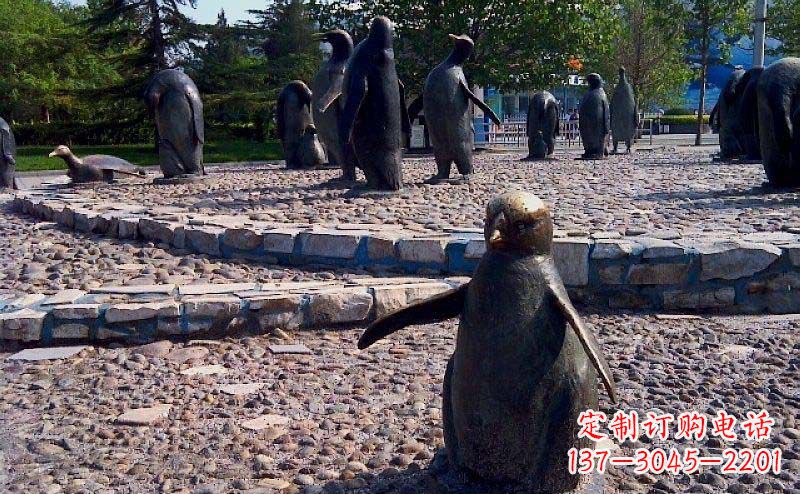 合肥企鹅动物铜雕