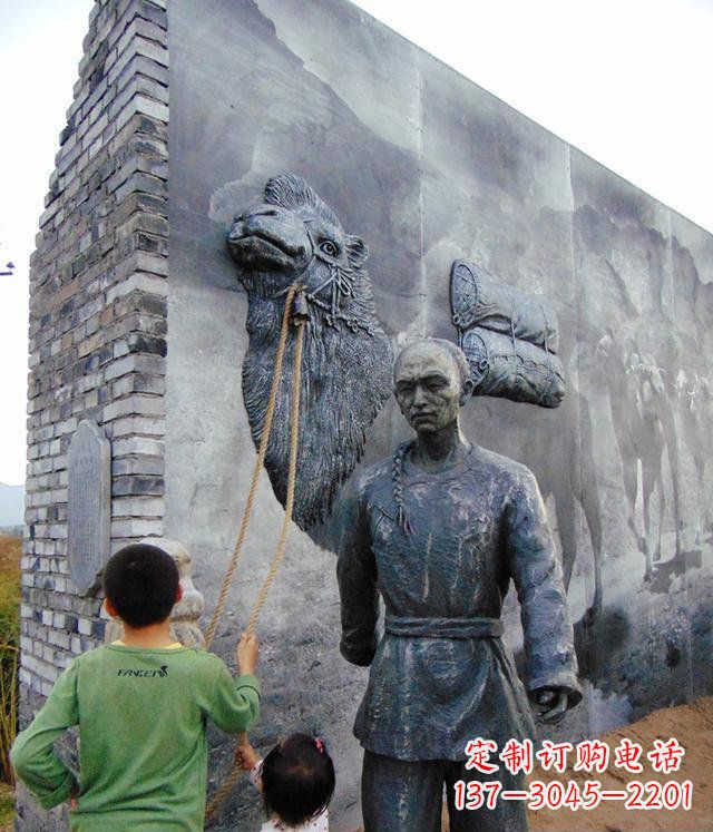 合肥清朝人物骆驼雕塑