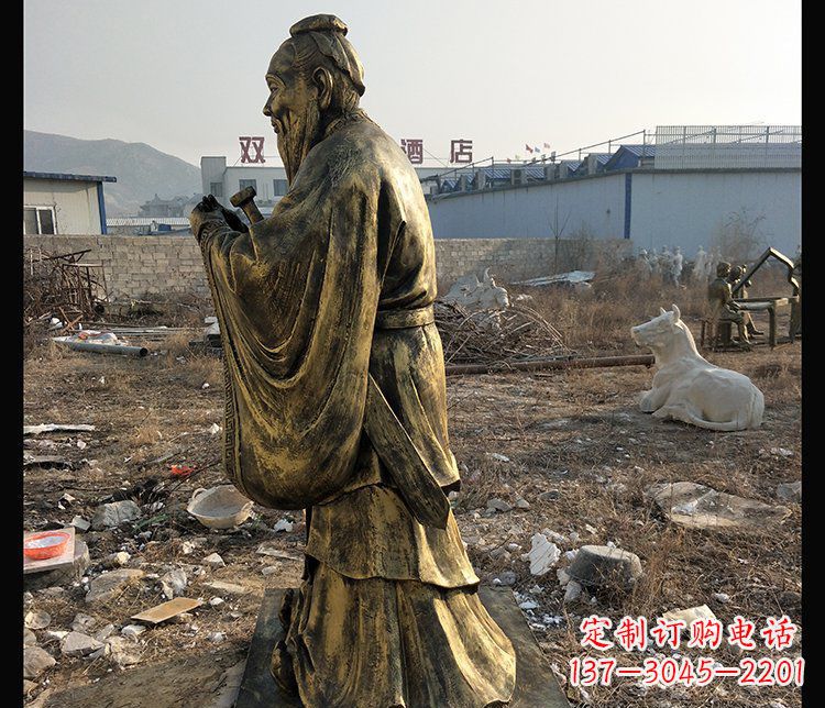 合肥铜铸孔子雕塑,传承中华民族精神文化