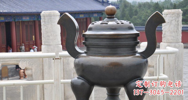 合肥高雅香炉铜雕,景观雕塑装置