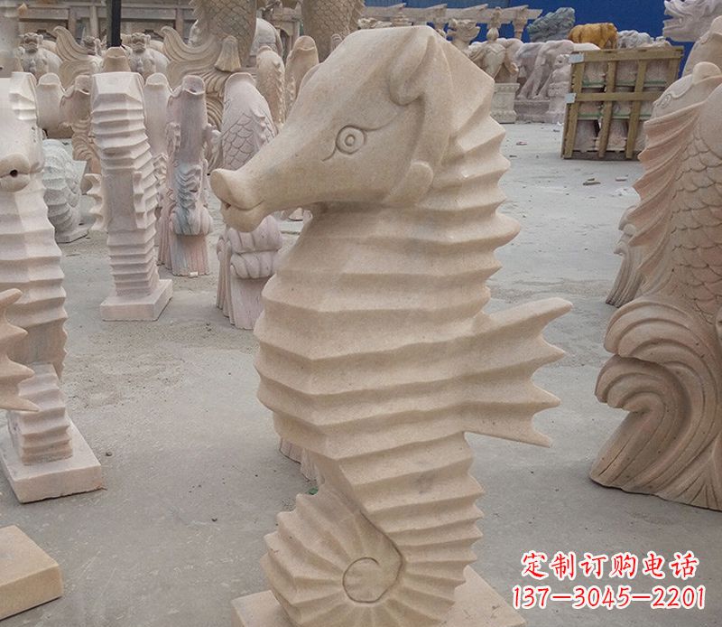 合肥海马石雕塑——精美的艺术美学