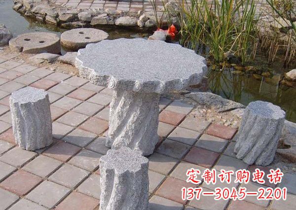 合肥公园石桌凳 (2)