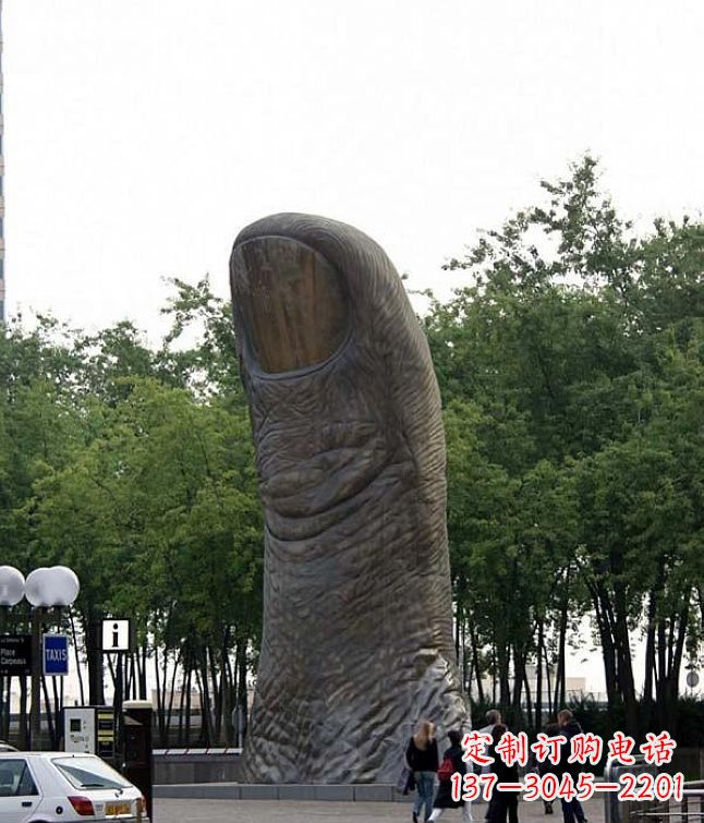 合肥中领雕塑大拇指铜雕竖立景观