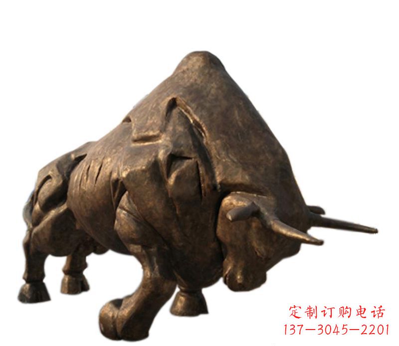 合肥公园拓荒牛铜雕