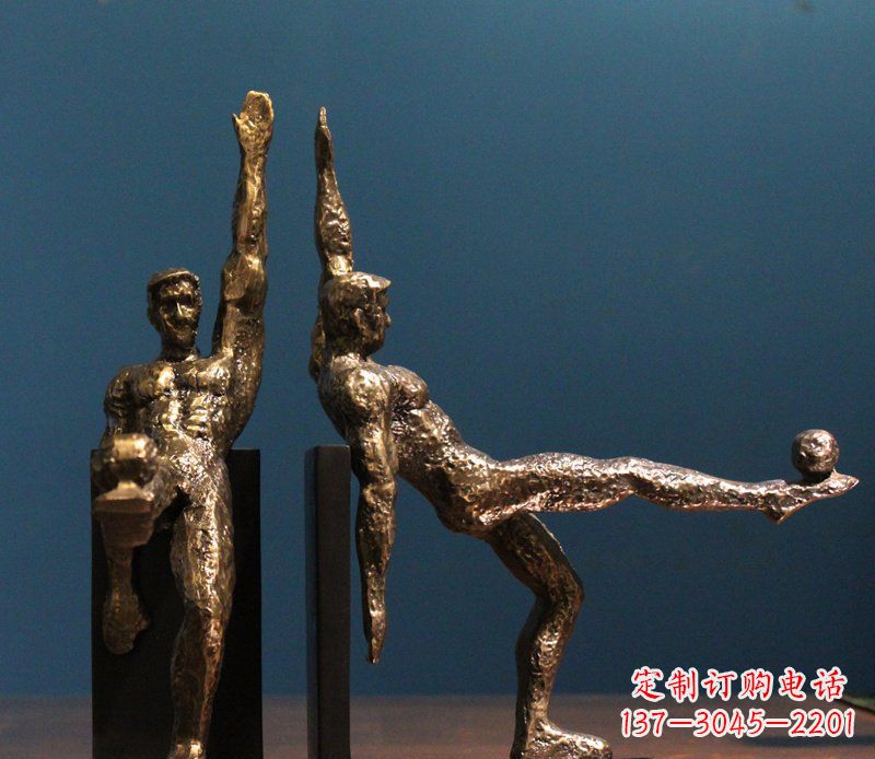 合肥高雅足球形象铜雕
