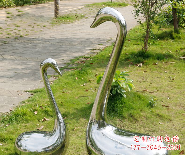 合肥精美雕刻,静谧优雅——不锈钢天鹅雕塑