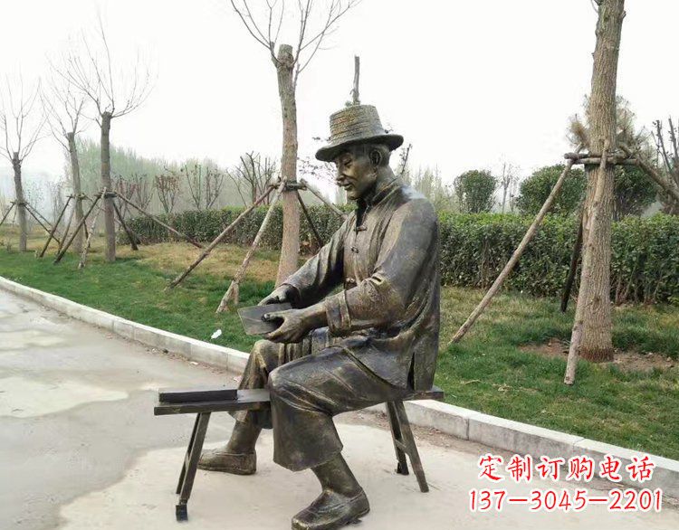 合肥铜雕老人雕塑