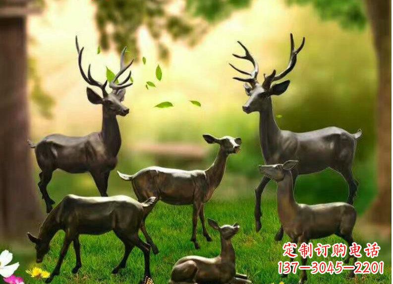 合肥公园动物铜雕塑