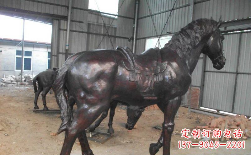 合肥公园铜马动物铜雕