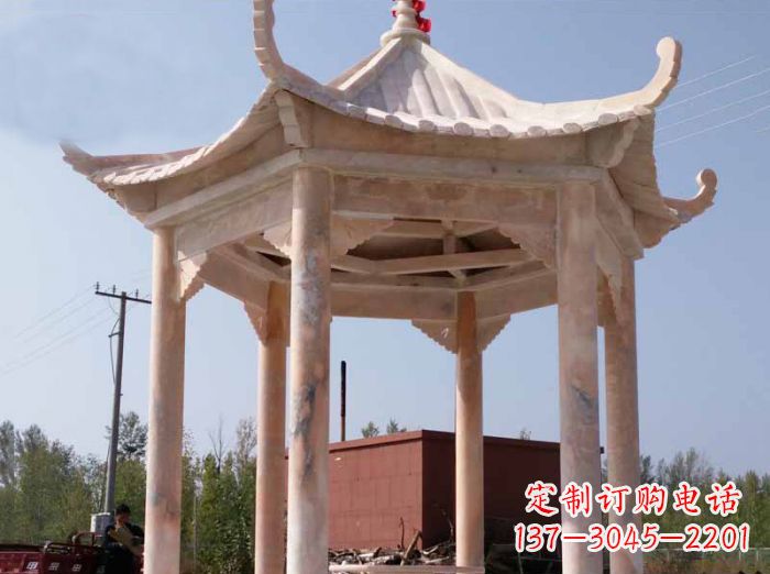 合肥红六角凉亭雕塑