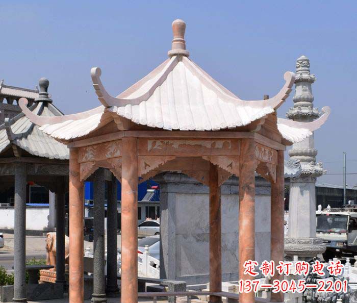 合肥中领雕塑设计凉亭雕塑,清新简约添美感