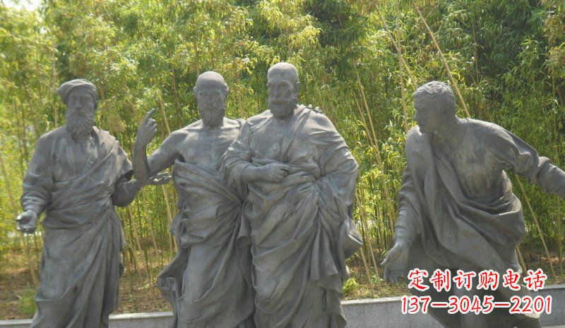 合肥传承经典,深情呈现——铜雕西方名人人物雕塑