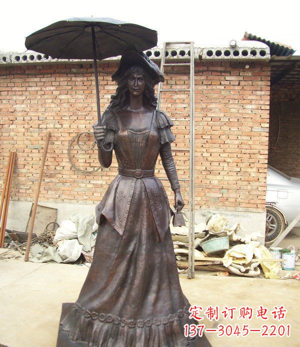 合肥公园西洋美女人物铜雕