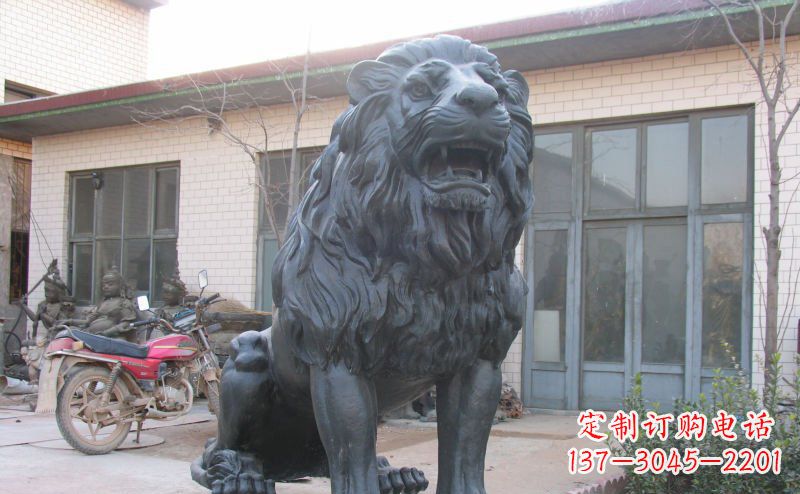 合肥公园西洋狮子铜雕