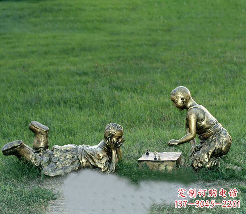 合肥优雅精致的儿童铜雕