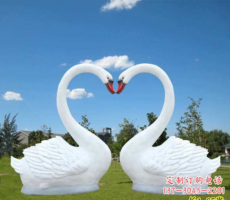合肥玻璃钢仿真天鹅雕塑