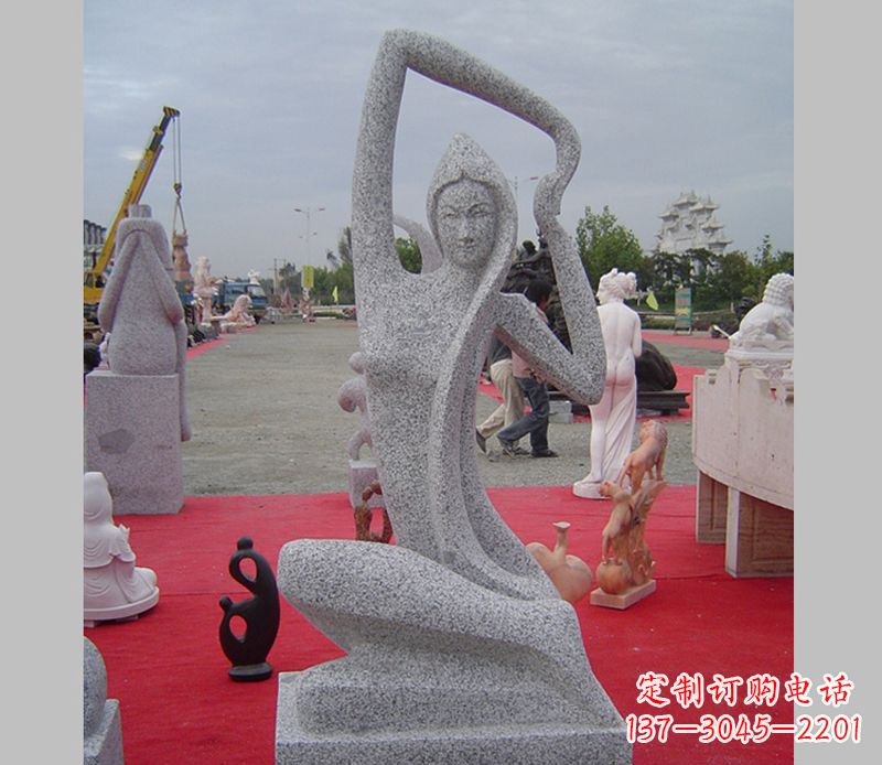 合肥中领雕塑定制精美瑜伽美女雕塑
