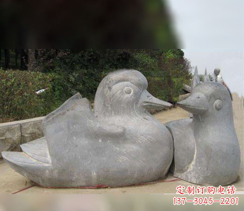合肥中领雕塑传统鸳鸯石雕