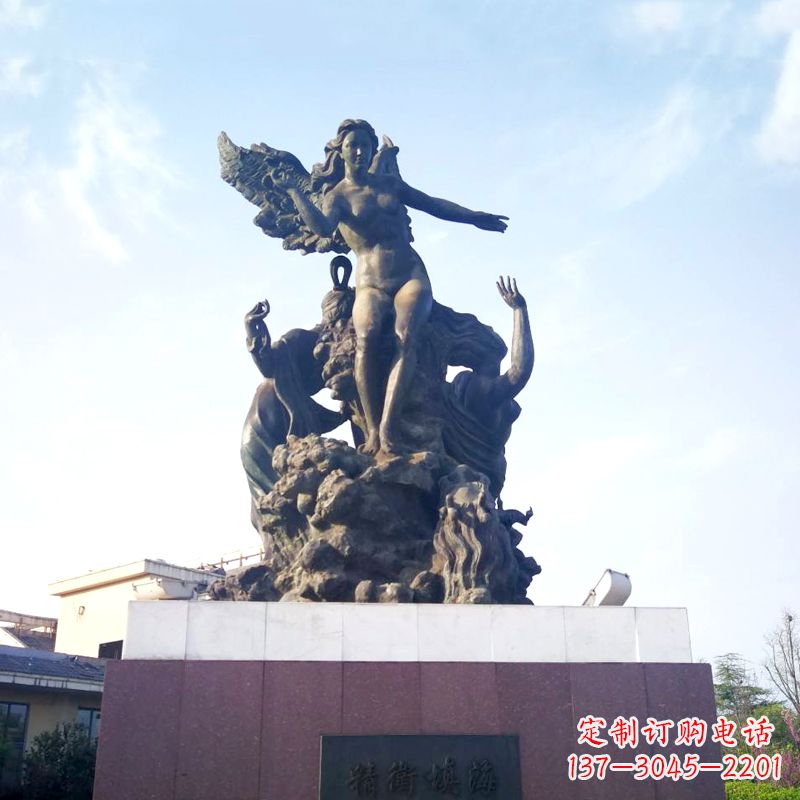 合肥雕刻传说——精卫填海景观雕塑