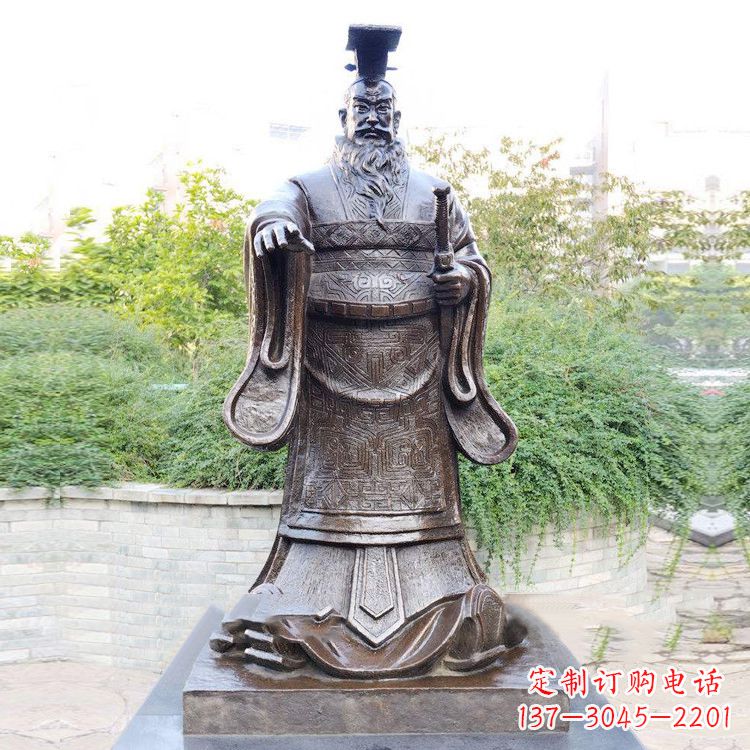 合肥公园原理历史名人古代著名帝王雕塑秦始皇雕像