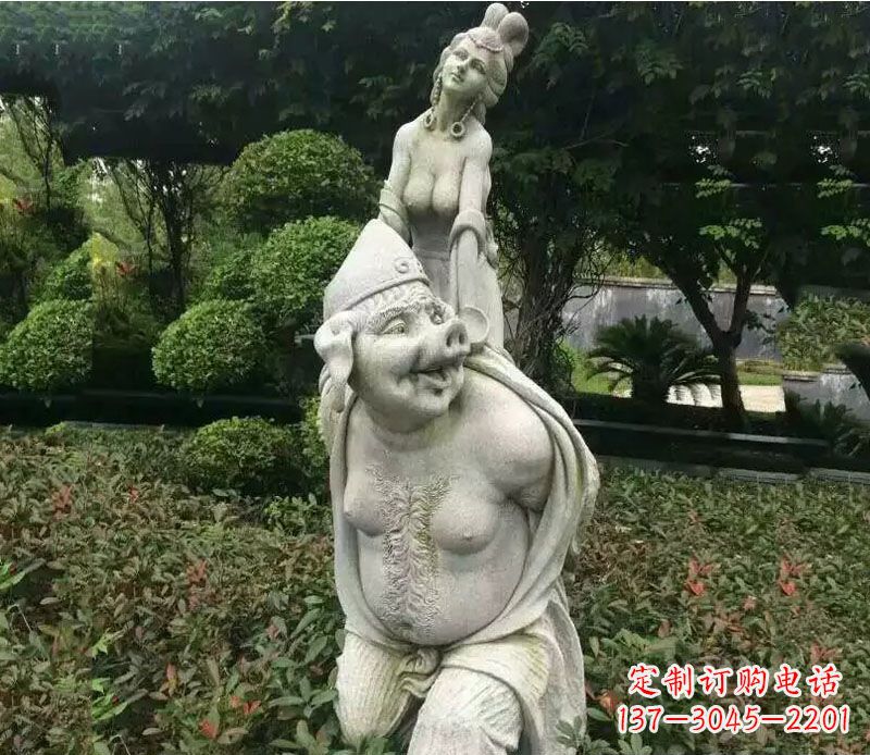 合肥纪念猪八戒,收藏高端石雕猪八戒塑像