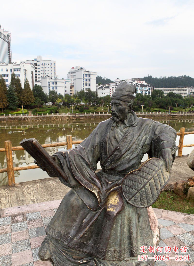 合肥匠心打造的肖像诸葛亮雕塑