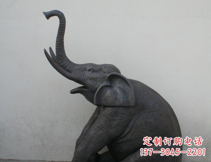 合肥铜雕大象喷水动物塑像