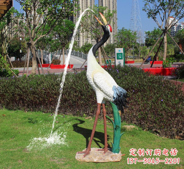 合肥精美雕塑仿真仙鹤动物雕塑