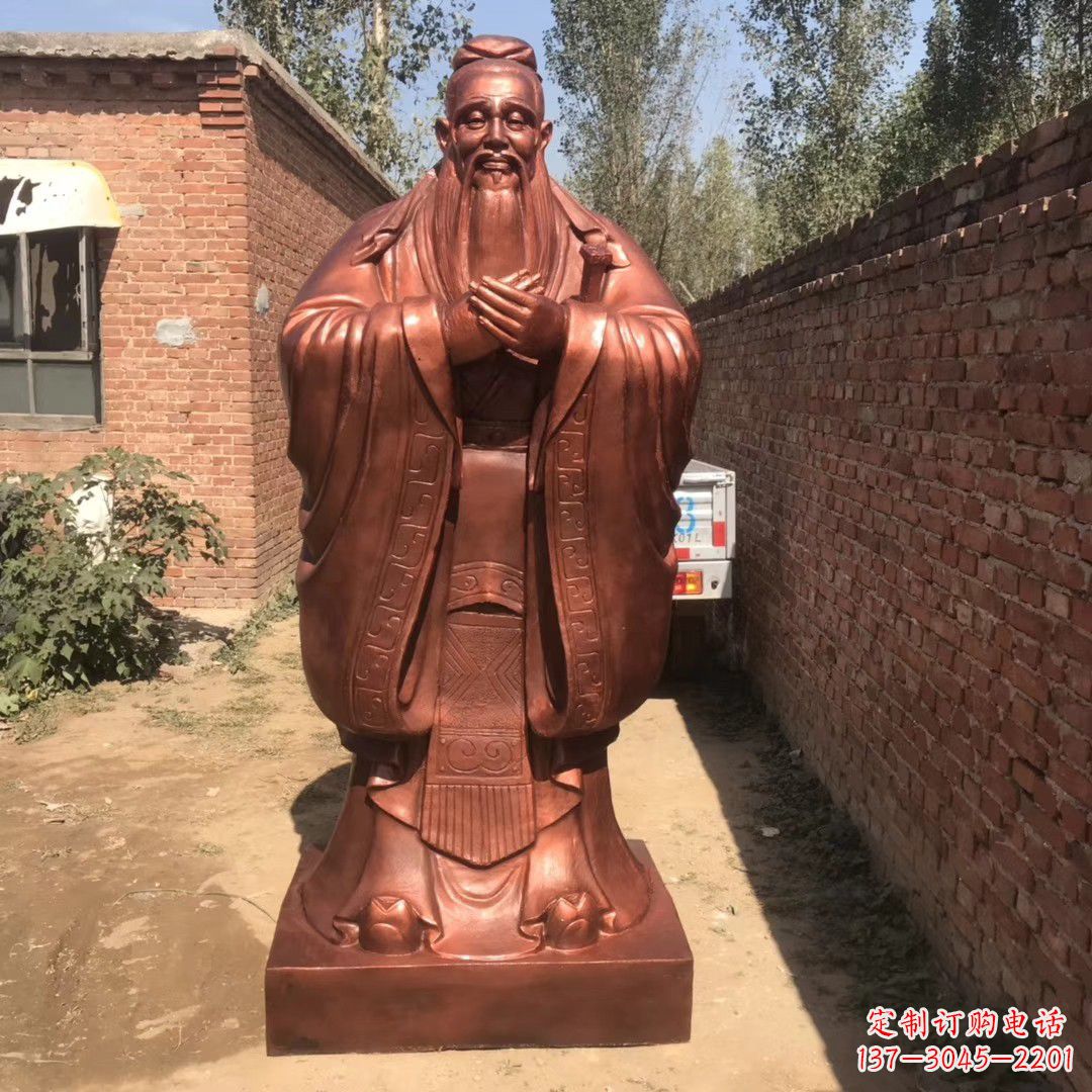 合肥古代孔子铜雕