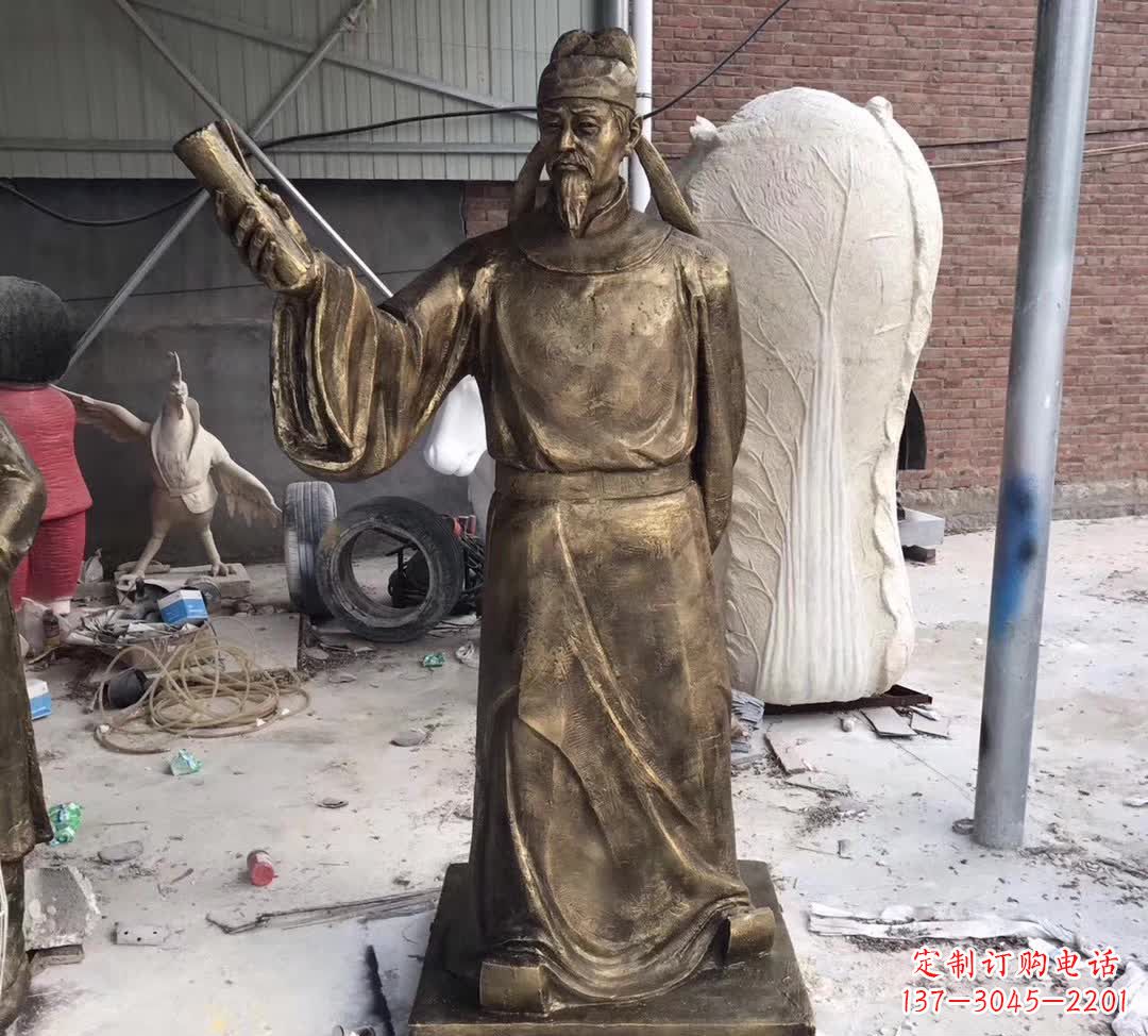 合肥古代李白铜雕