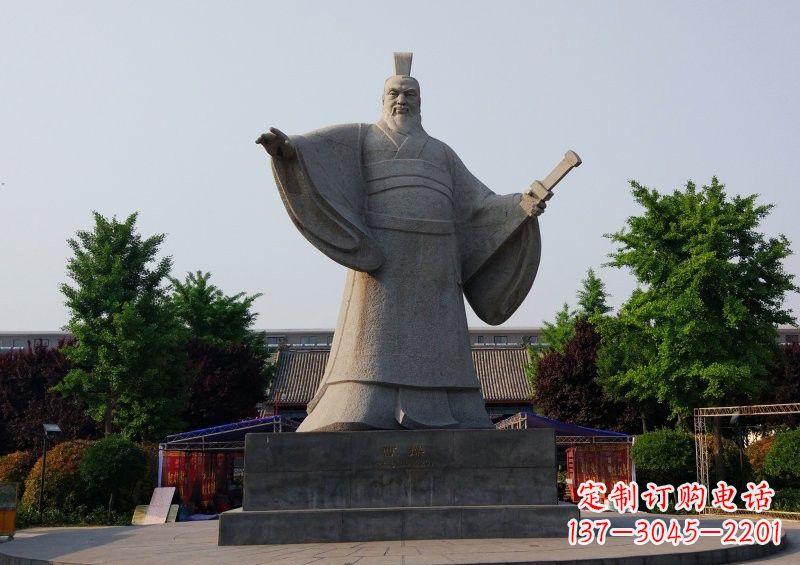 合肥古代名人曹操石雕