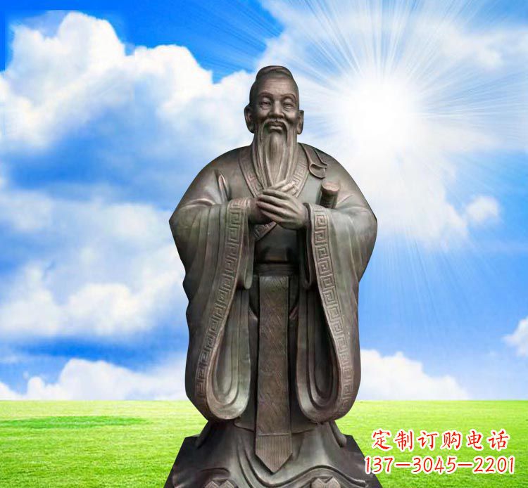 合肥孔子铜雕,传承传统文化的艺术鉴赏