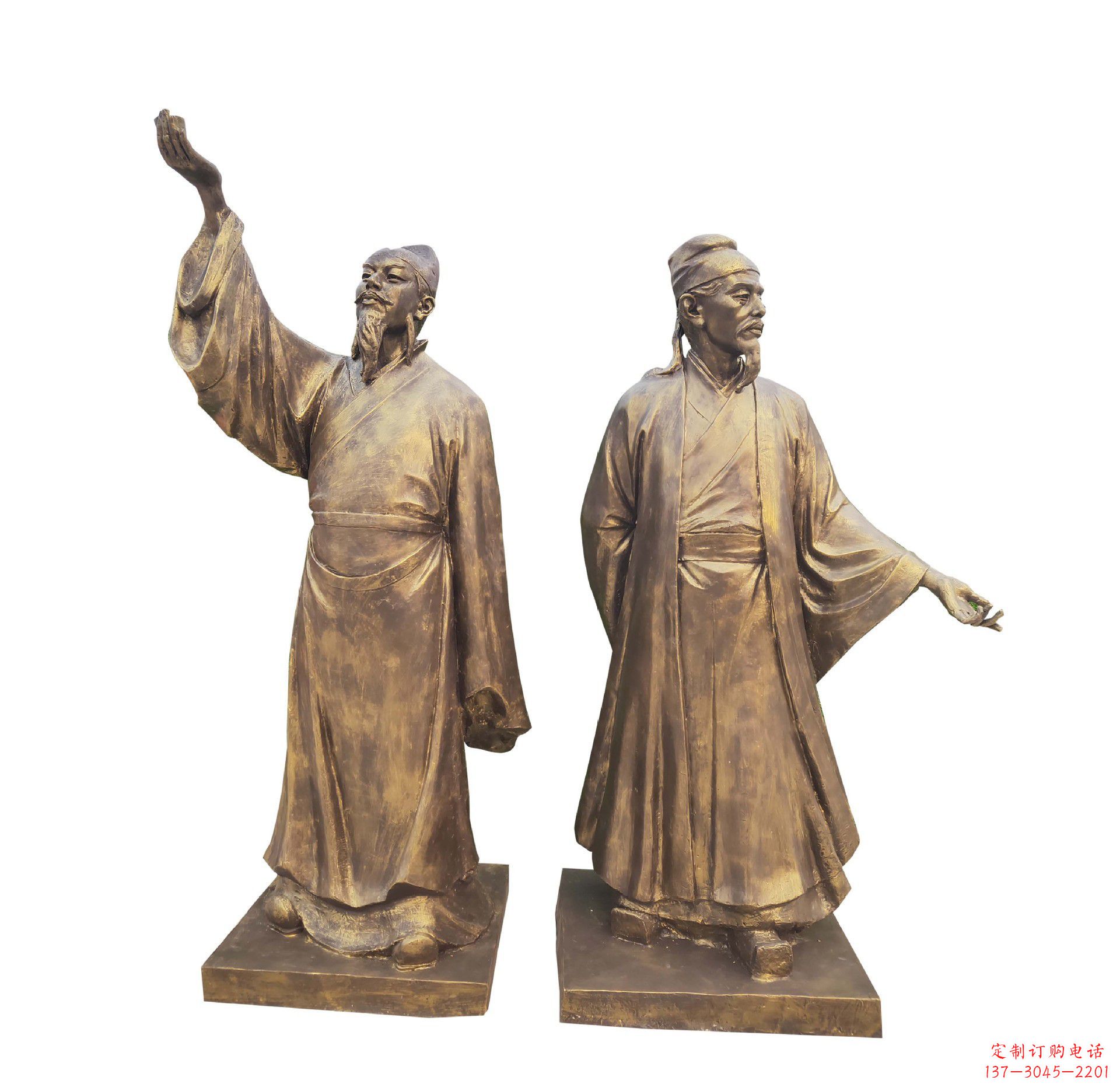 合肥中领雕塑-传承古代文人雅士李白雕塑
