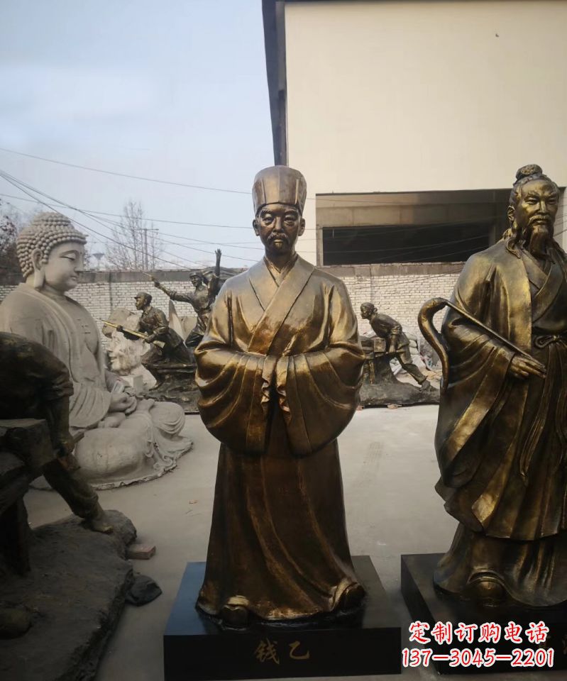 合肥古代名人精美铜雕