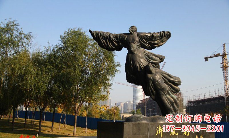 合肥古代名人苏轼铜雕