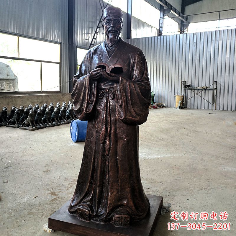 合肥古代名人文学家书画家铸铜苏轼雕塑