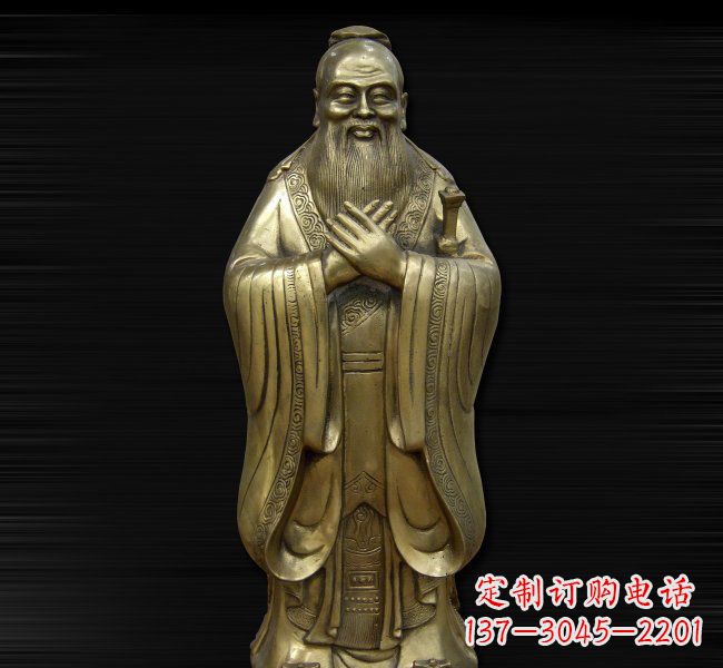 合肥依德行者·古代名人铸造孔子雕塑