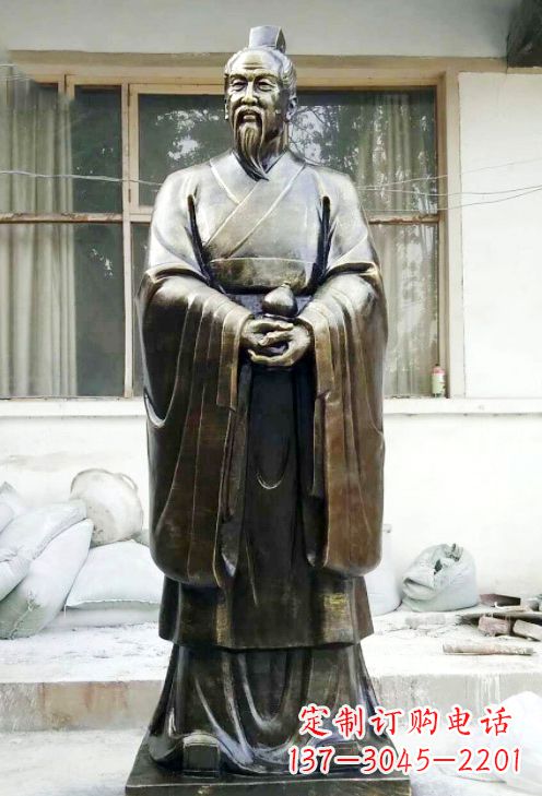 合肥精美扁鹊铜像,精雕细琢,展现古典之美