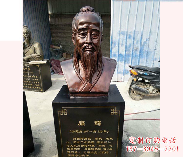 合肥铸造古代名医扁鹊胸像,展现生命的传承之美